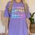 Custodian Life Graduation Day Last Day Of School Tie Dye Women's Comfort Colors T-Shirt Violet