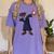Cute Dabbing Kid Elementary School Graduation Baseball Women's Comfort Colors T-Shirt Violet