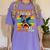 Dabbing Boy Goodbye 2nd Grade Hello 3rd Grade Graduation Women's Comfort Colors T-Shirt Violet