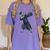 Dabbing Graduate Zebra Team Mascot Graduation Senior Shirt Women's Comfort Colors T-Shirt Violet