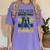 DC Comics Graduation Batman The Grad Power Stance Women's Comfort Colors T-Shirt Violet