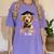 Dog Class Of 2024 Graduation Senior 2024 Men Women Girls Kids Women's Comfort Colors T-Shirt Violet