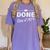 Done Class Of 1974 50th Reunion Graduation Classmate College Women's Comfort Colors T-Shirt Violet