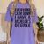 Everyone Calm Down Bachelors Degree Graduation T-Shirt Women's Comfort Colors T-Shirt Violet