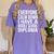 Everyone Calm Down I Have A Middle School Diploma Graduation Women's Comfort Colors T-Shirt Violet
