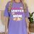 My Favorite Lawyer Calls Me Mom Graduation Women's Comfort Colors T-Shirt Violet
