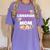 My Favorite Librarian Calls Me Mom Graduation Women's Comfort Colors T-Shirt Violet