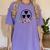 Floral Rad Tech Radiology Graduation X-Ray Tech Women's Comfort Colors T-Shirt Violet