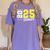 Football Senior Night Football Senior 2025 Graduation 55 Women's Comfort Colors T-Shirt Violet