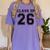 Freshman Class Of 2026 High School Senior Graduation Women's Comfort Colors T-Shirt Violet