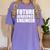 Future Aerospace Engineer College Graduate Graduation Women's Comfort Colors T-Shirt Violet