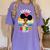 Future HBCU Grad Graduate Afro Girl College Graduation Women's Comfort Colors T-Shirt Violet