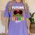 Future HBCU Grad HBCU Tomorrow Girl Graduation Kids Women's Comfort Colors T-Shirt Violet