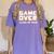 Game Over Class Of 2018 Graduation Shirt Women's Comfort Colors T-Shirt Violet