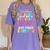 Goodbye 1st Grade Graduation To Second Grade First Summer Women's Comfort Colors T-Shirt Violet
