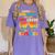 Goodbye 2nd Grade Graduation To 3rd Grade Hello Summer Kids Women's Comfort Colors T-Shirt Violet