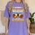 Goodbye 3rd Grade Graduation To 4th Grade First Summer Beach Women's Comfort Colors T-Shirt Violet