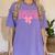 Graduate 2025 Class Of 2025 Senior Coquette Bow Graduation Women's Comfort Colors T-Shirt Violet