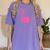 Graduate Cute Pink Flamingo Graduation Women's Comfort Colors T-Shirt Violet