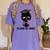 I Graduated Class Of2023 Cat Graduation Women's Comfort Colors T-Shirt Violet