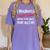 I Graduated Middle School Graduation Women's Comfort Colors T-Shirt Violet