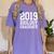 Graduation 2019 Biology Tshirt For Science Graduate Women's Comfort Colors T-Shirt Violet