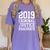 Graduation 2019 Criminal Justice Tshirt Women's Comfort Colors T-Shirt Violet
