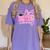 Graduation 2027 Senior 2027 Class Of 2027 Coquette Pink Girl Women's Comfort Colors T-Shirt Violet