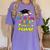 Graduation Class 2018 Cap Gown Shirt Preschool Grad Proud Women's Comfort Colors T-Shirt Violet