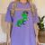 Graduation Dinosaur Smarty Saurus Rex Diploma Dinosaur Women's Comfort Colors T-Shirt Violet