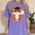 Graduation Fox School Bachelor Master Doctor Study Women's Comfort Colors T-Shirt Violet