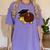 Graduation Hedgehog 2017 Graduate Graduation T-Shirt Women's Comfort Colors T-Shirt Violet