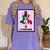 Graduation Latina Educated La Graduada Mexican Bingo Card Women's Comfort Colors T-Shirt Violet