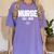 Graduation For Nurse Practitioners 2018 Nursing School Women's Comfort Colors T-Shirt Violet