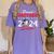 Graduation Proud Brother Of A 2024 Senior Baseball Player Women's Comfort Colors T-Shirt Violet