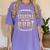 Graduation Proud Grandma Of Two 2021 Graduates High School Women's Comfort Colors T-Shirt Violet