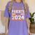 Graduation Proud Parents Of a 2024 Graduate For Mom And Dad Women's Comfort Colors T-Shirt Violet