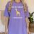Graduation Shirt You Bet Giraffe I Graduated Pun Women's Comfort Colors T-Shirt Violet