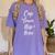 Graduation Shirt Cap Gown Flip Flops T-Shirt Women's Comfort Colors T-Shirt Violet