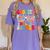 Groovy Goodbye 7th Grade Graduation Hello Summer Kids Women's Comfort Colors T-Shirt Violet