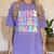 Groovy In My Last Day Of School Era Second Grade Graduation Women's Comfort Colors T-Shirt Violet