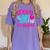 Happy Last Day Of First 1st Grade Teacher Student Graduation Women's Comfort Colors T-Shirt Violet