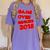 High School Graduation Tshirt Game Over Senior Class Of 2018 Women's Comfort Colors T-Shirt Violet
