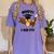 Hoot I Did It Grad Owl Holding Graduation Diploma Congrats Women's Comfort Colors T-Shirt Violet
