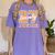 Junior Class 2027 Graduation Back To School Orange Letters Premium Tri-Blend Women's Comfort Colors T-Shirt Violet