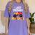I Just Crushed Preschool Monster Graduation Pre-K Shirt Women's Comfort Colors T-Shirt Violet
