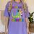 Kids 2nd Grade Graduate Dinosaur Trex 2nd Grade Graduation Women's Comfort Colors T-Shirt Violet
