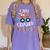 Kids I Just Crushed Preschool Monster Graduation Pre-K Shirt Women's Comfort Colors T-Shirt Violet