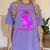 Kids Kindergarten Graduation Idea For Girls Dinosaur Women's Comfort Colors T-Shirt Violet