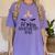 Kids Lil Miss Kindergarten Grad Shirt Graduation Shirts 2018 Women's Comfort Colors T-Shirt Violet